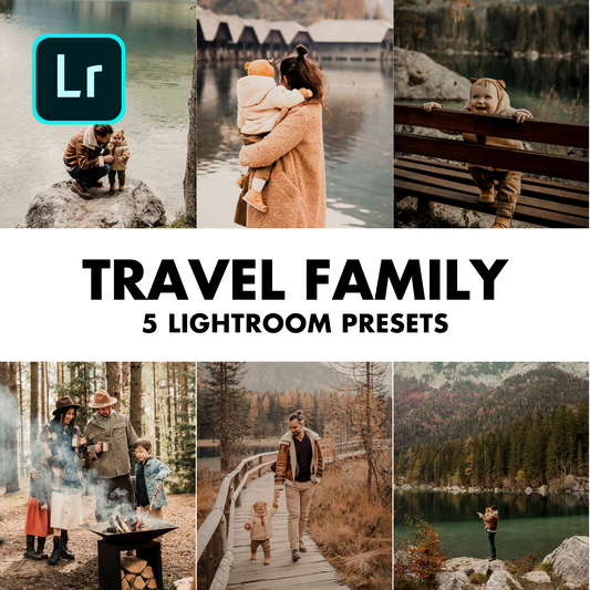 5x PLR Lightroom Preset Pack -  Travel Family