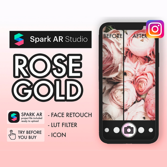 Spark AR Instagram Story Filter | Rose Gold |