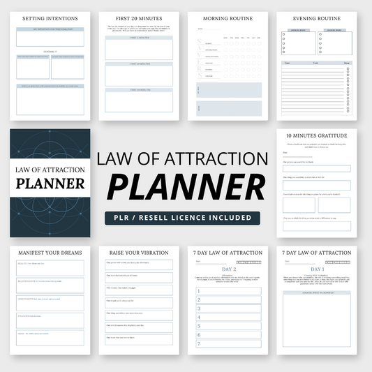 PLR Law of Attraction Planner