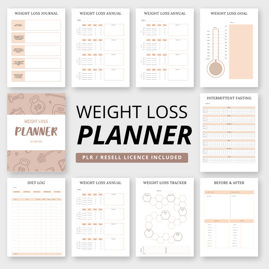 PLR Weight Loss Planner