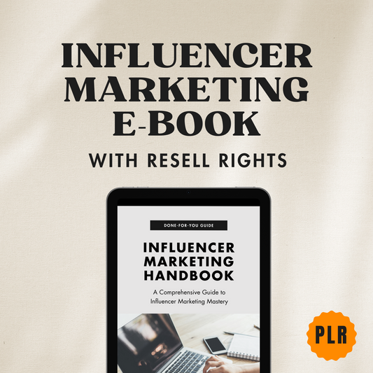 Done For You - Influencer Marketing eBook (PLR)